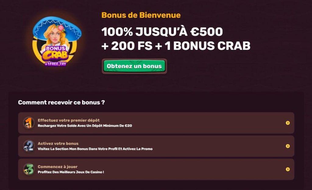 bonus bienvenue 5gringos casino