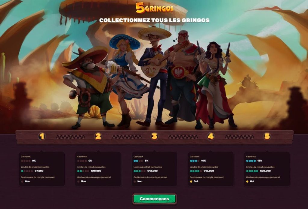 club vip 5gringos casino